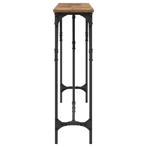 vidaXL Console Table Old Wood 140x23x75 cm Engineered Wood