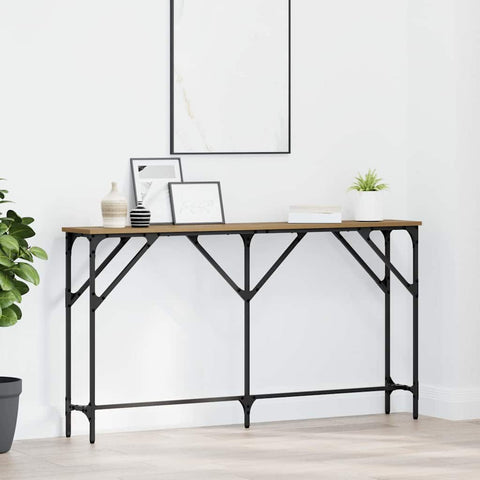 vidaXL Console Table Artisan Oak 140x23x75 cm Engineered Wood