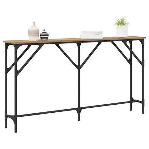 vidaXL Console Table Artisan Oak 140x23x75 cm Engineered Wood