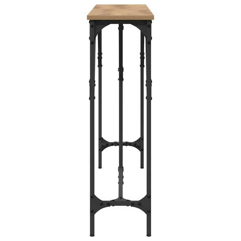 vidaXL Console Table Artisan Oak 140x23x75 cm Engineered Wood