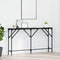 vidaXL Console Table Black Oak 140x23x75 cm Engineered Wood