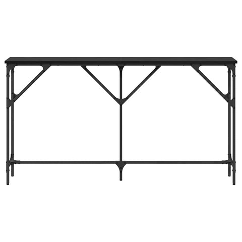 vidaXL Console Table Black Oak 140x23x75 cm Engineered Wood
