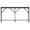 vidaXL Console Table Black Oak 140x23x75 cm Engineered Wood