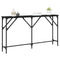 vidaXL Console Table Black Oak 140x23x75 cm Engineered Wood