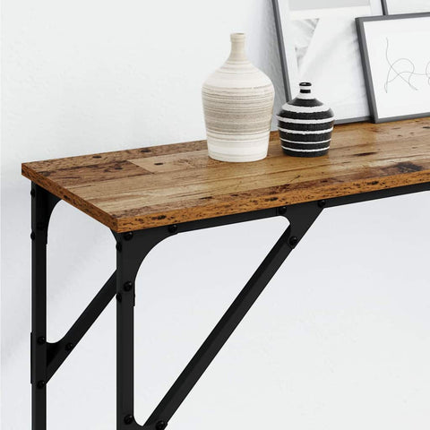 vidaXL Console Table Old Wood 200 x 29 x 75 cm