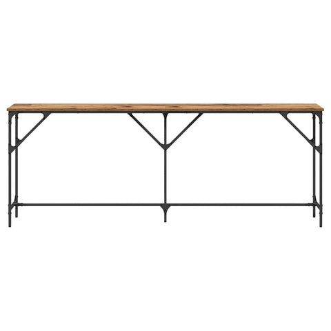 vidaXL Console Table Old Wood 200x29x75 cm Engineered Wood