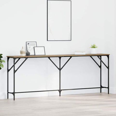 vidaXL Console Table Artisan Oak 200x29x75 cm Engineered Wood