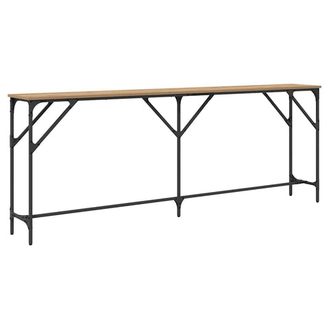 vidaXL Console Table Artisan Oak 200x29x75 cm Engineered Wood