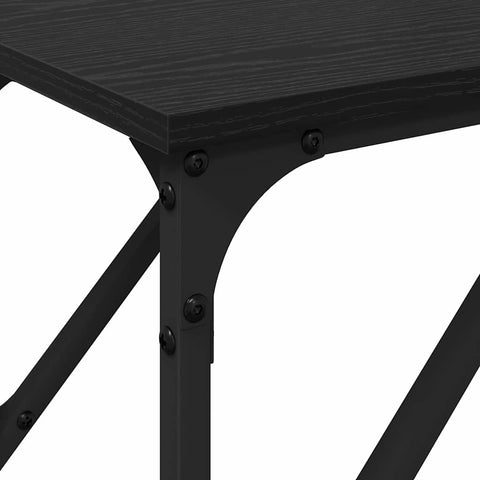 vidaXL Console Table Black oak 200 x 29 x 75 cm