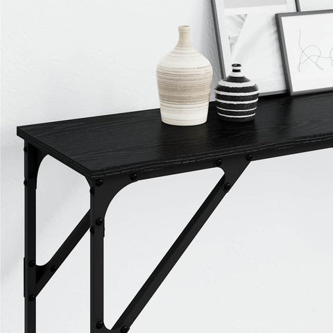 vidaXL Console Table Black oak 200 x 29 x 75 cm