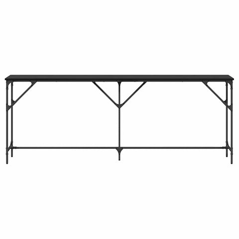 vidaXL Console Table Black oak 200 x 29 x 75 cm