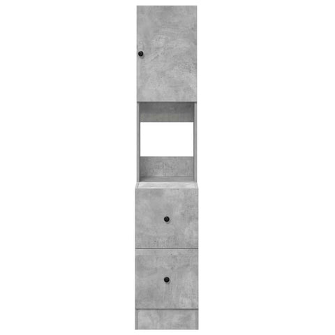 vidaXL Kitchen Cabinet with Door Grey 35 x 50 x 180 cm Engineered wood