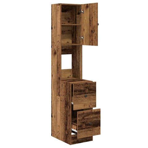 vidaXL Kitchen Cabinet with Drawer with Shelf with Storage with Door Old wood Engineered wood
