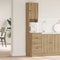 vidaXL Kitchen Cabinet with Drawer with Shelf with Storage with Door Artisan oak Engineered wood