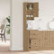 vidaXL Kitchen Cabinet with Drawer with Shelf with Storage with Door Artisan oak Engineered wood