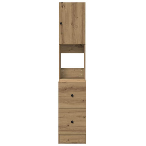 vidaXL Kitchen Cabinet with Drawer with Shelf with Storage with Door Artisan oak Engineered wood