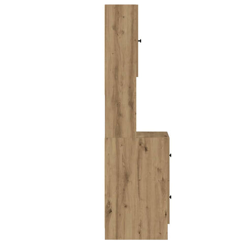 vidaXL Kitchen Cabinet with Drawer with Shelf with Storage with Door Artisan oak Engineered wood