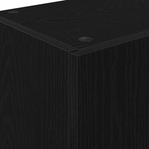 vidaXL Kitchen Cabinet with Drawer with Shelf with Storage with Door Black oak Engineered wood