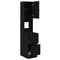 vidaXL Kitchen Cabinet with Drawer with Shelf with Storage with Door Black oak Engineered wood