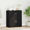 vidaXL Sideboard with Drawer with Shelf Black oak 60 x 31 x 70 cm Engineered wood