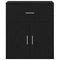 vidaXL Sideboard with Drawer with Shelf Black oak 60 x 31 x 70 cm Engineered wood