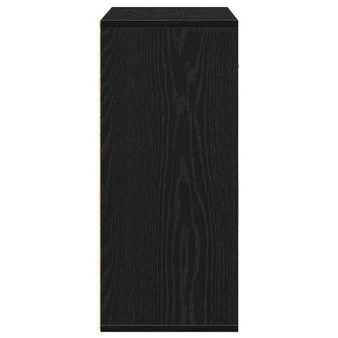 vidaXL Sideboard with Drawer with Shelf Black oak 60 x 31 x 70 cm Engineered wood
