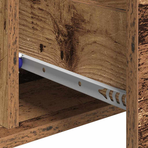 vidaXL Sideboard with Drawer with Shelf with Storage with Door Old wood 60 x 31 x 70 cm Engineered wood