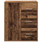 vidaXL Sideboard with Drawer with Shelf with Storage with Door Old wood 60 x 31 x 70 cm Engineered wood