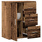 vidaXL Sideboard with Drawer with Shelf with Storage with Door Old wood 60 x 31 x 70 cm Engineered wood