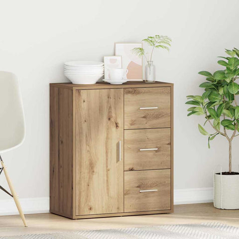 vidaXL Sideboard Artisan oak 60 x 31 x 70 cm Engineered wood