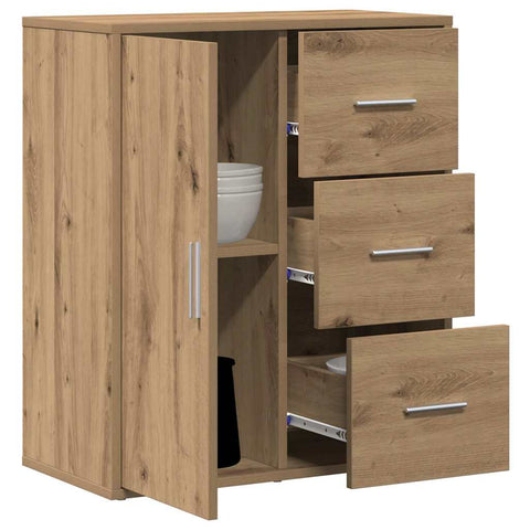 vidaXL Sideboard Artisan oak 60 x 31 x 70 cm Engineered wood