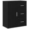 vidaXL Sideboard with Drawer with Shelf Black oak 60 x 31 x 70 cm Engineered wood