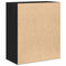 vidaXL Sideboard with Drawer with Shelf Black oak 60 x 31 x 70 cm Engineered wood