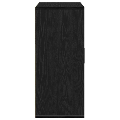 vidaXL Sideboard with Drawer with Shelf Black oak 60 x 31 x 70 cm Engineered wood
