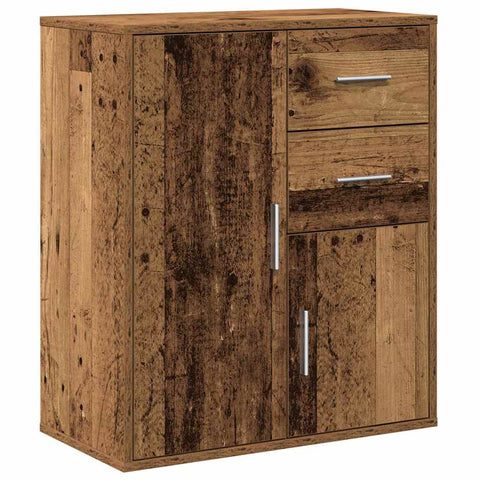 vidaXL Sideboard with Drawer with Shelf with Storage with Door Old wood 60 x 31 x 70 cm Engineered wood