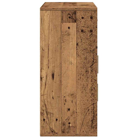 vidaXL Sideboard with Drawer with Shelf with Storage with Door Old wood 60 x 31 x 70 cm Engineered wood