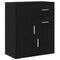 vidaXL Sideboard with Drawer with Shelf Black oak 60 x 31 x 70 cm Engineered wood