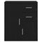 vidaXL Sideboard with Drawer with Shelf Black oak 60 x 31 x 70 cm Engineered wood