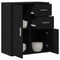 vidaXL Sideboard with Drawer with Shelf Black oak 60 x 31 x 70 cm Engineered wood