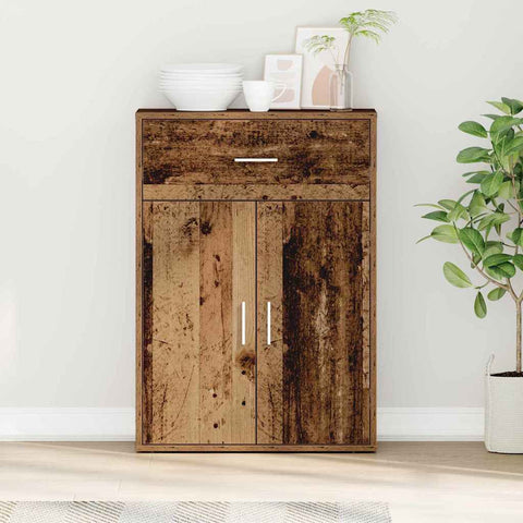 vidaXL Sideboard with Drawer with Shelf with Storage with Door Old wood Engineered wood