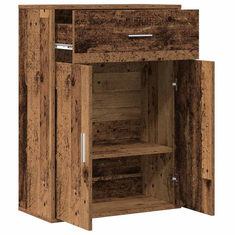vidaXL Sideboard with Drawer with Shelf with Storage with Door Old wood Engineered wood