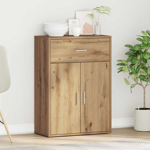 vidaXL Sideboard with Drawer with Shelf with Storage with Door Artisan oak Engineered wood