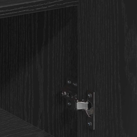 vidaXL Sideboard with Drawer with Shelf with Storage with Door Black oak Engineered wood