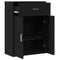 vidaXL Sideboard with Drawer with Shelf with Storage with Door Black oak Engineered wood