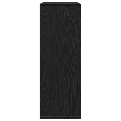 vidaXL Sideboard with Drawer with Shelf with Storage with Door Black oak Engineered wood