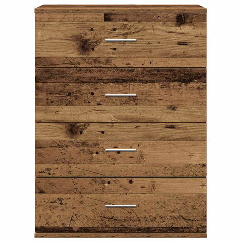 vidaXL Sideboard with Drawer with Storage Old wood Engineered wood