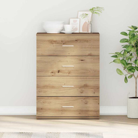 vidaXL Sideboard with Drawer with Storage Artisan oak Engineered wood