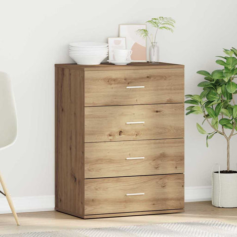 vidaXL Sideboard with Drawer with Storage Artisan oak Engineered wood