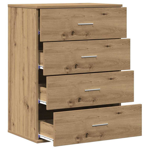 vidaXL Sideboard with Drawer with Storage Artisan oak Engineered wood