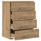 vidaXL Sideboard with Drawer with Storage Artisan oak Engineered wood